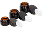 OEM do ODM frascos cosméticos de vidro de 4 onças com tampas Amber Lip Balm Jars